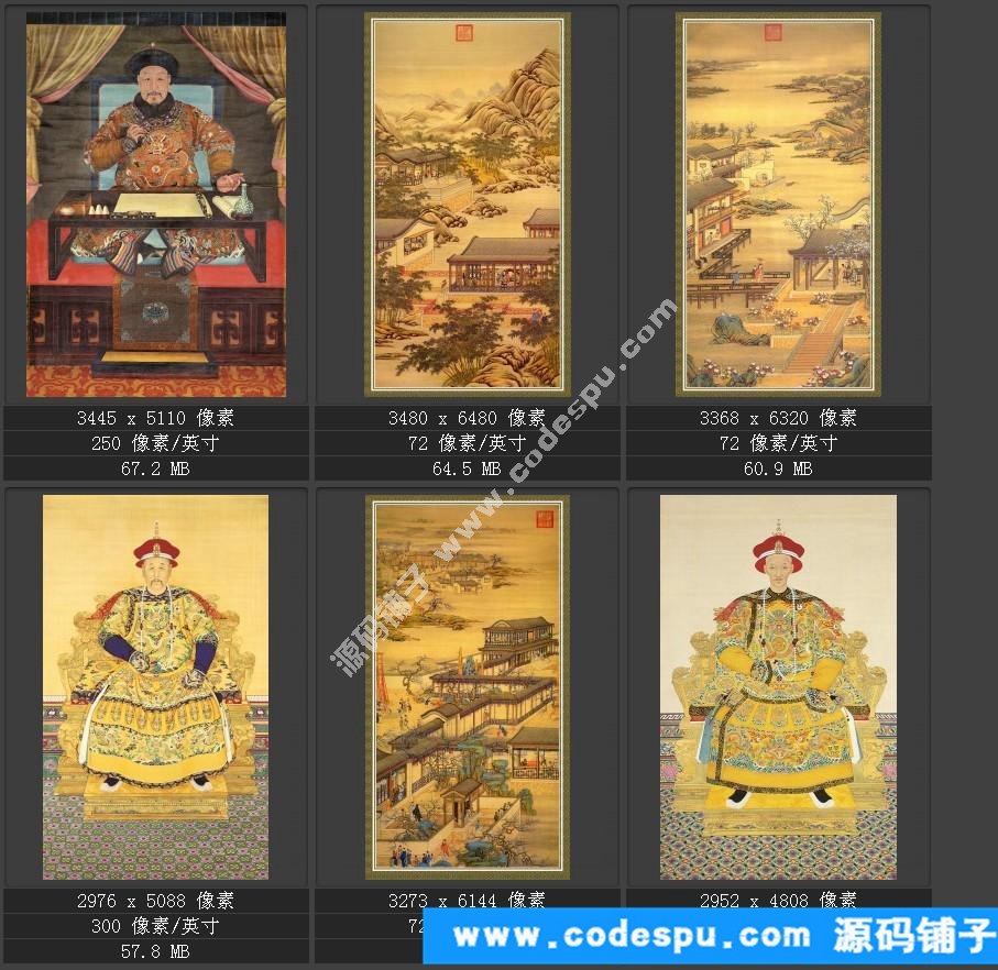 國畫高清電子版數(shù)據(jù)庫歷代名家作品輯郎世寧國畫高清作品集