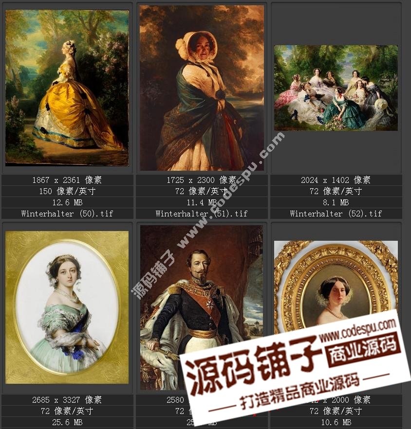 德國學(xué)院派著名宮廷畫家 溫德爾哈爾特 繪畫作品高清圖51幅