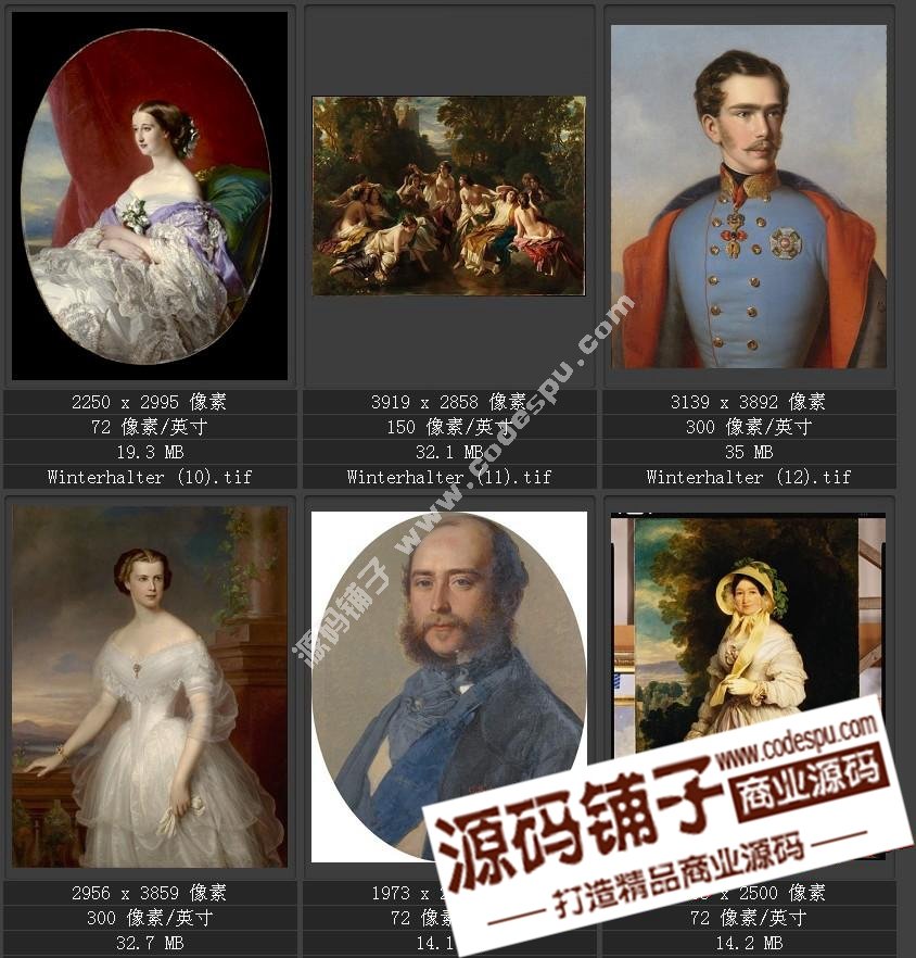 德國學(xué)院派著名宮廷畫家 溫德爾哈爾特 繪畫作品高清圖51幅