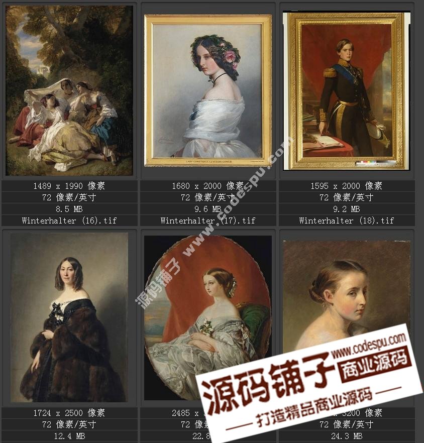 德國學(xué)院派著名宮廷畫家 溫德爾哈爾特 繪畫作品高清圖51幅
