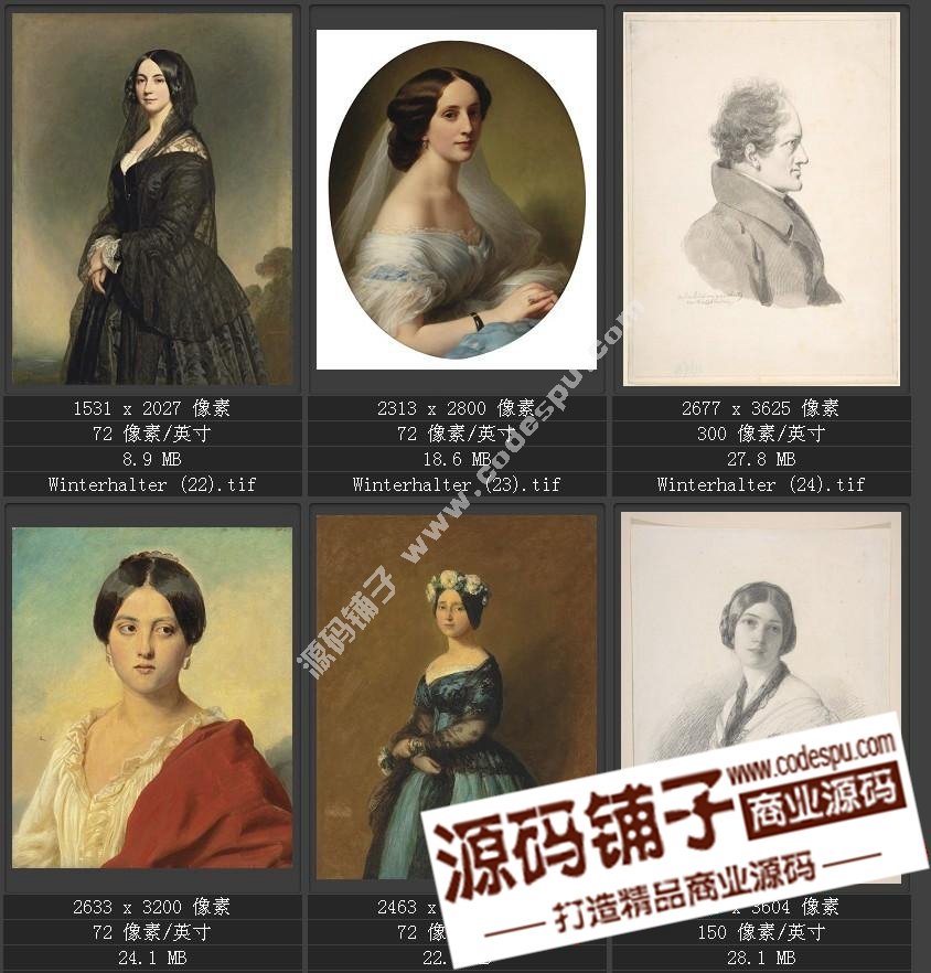 德國學(xué)院派著名宮廷畫家 溫德爾哈爾特 繪畫作品高清圖51幅