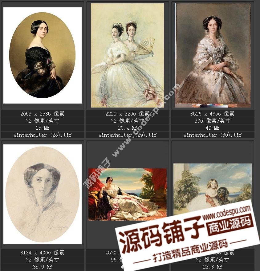 德國學(xué)院派著名宮廷畫家 溫德爾哈爾特 繪畫作品高清圖51幅
