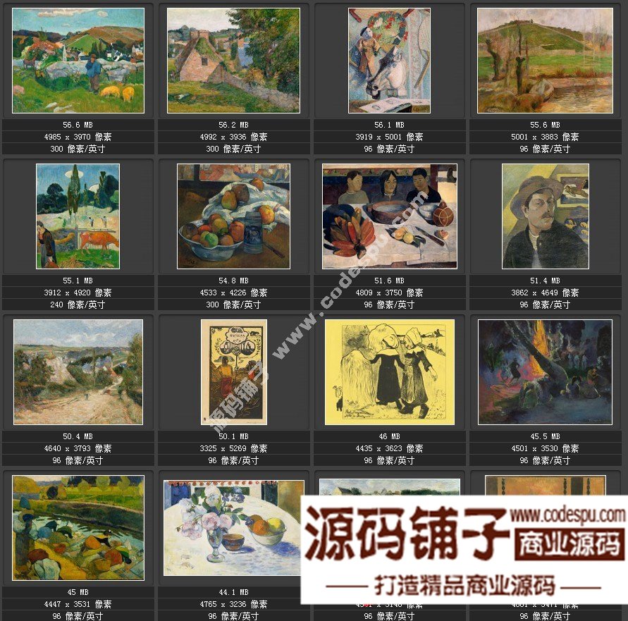 印象派大師 保羅·高更 繪畫高清圖集 131幅Paul Gauguin