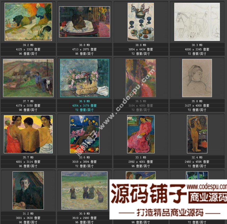 印象派大師 保羅·高更 繪畫高清圖集 131幅Paul Gauguin
