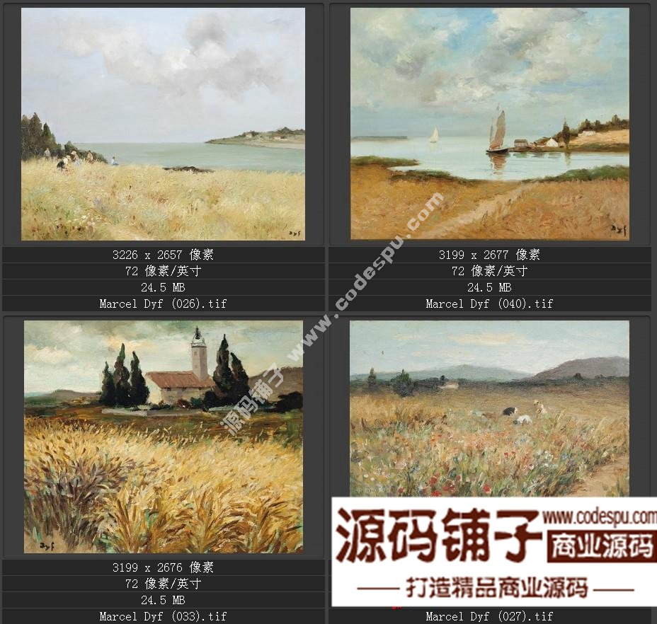法國(guó)后印象派畫家★馬塞爾.德福〓油畫作品高清圖片115幅