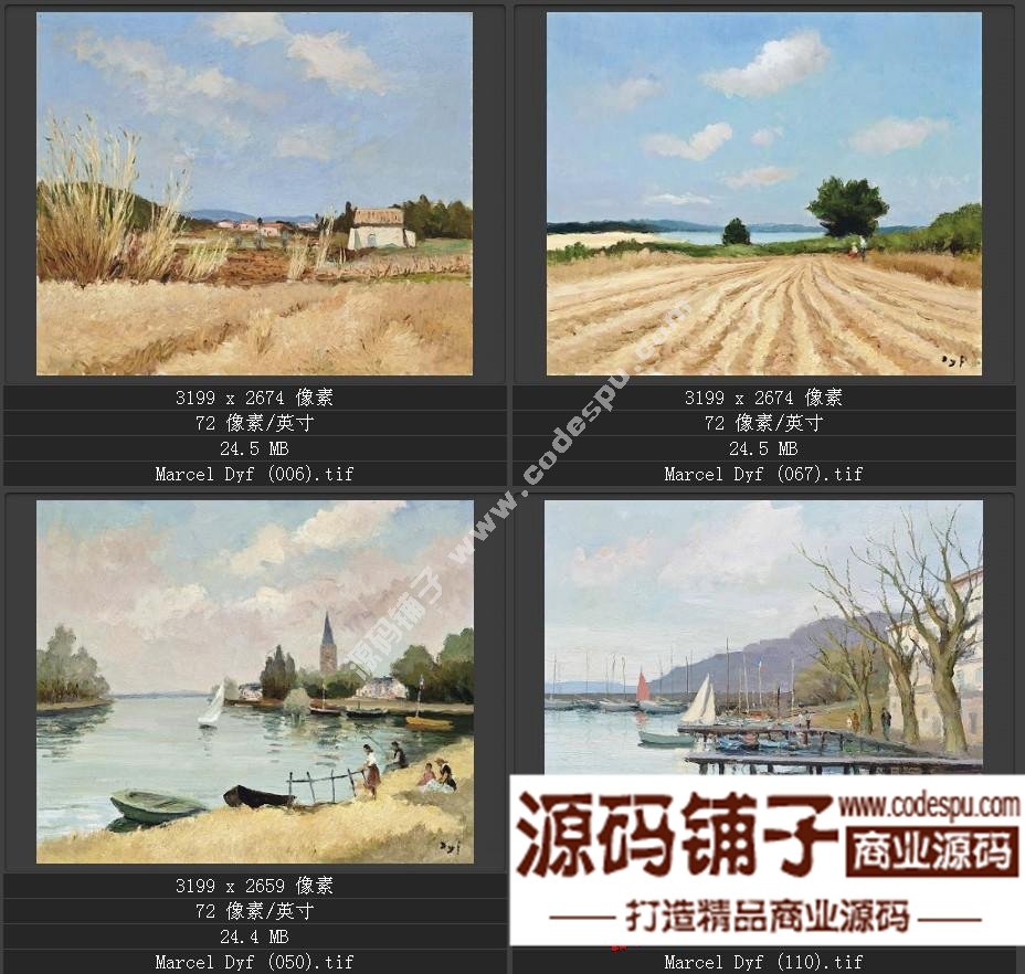 法國(guó)后印象派畫家★馬塞爾.德福〓油畫作品高清圖片115幅