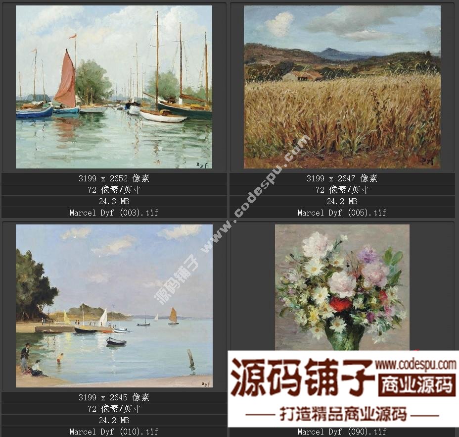 法國(guó)后印象派畫家★馬塞爾.德福〓油畫作品高清圖片115幅