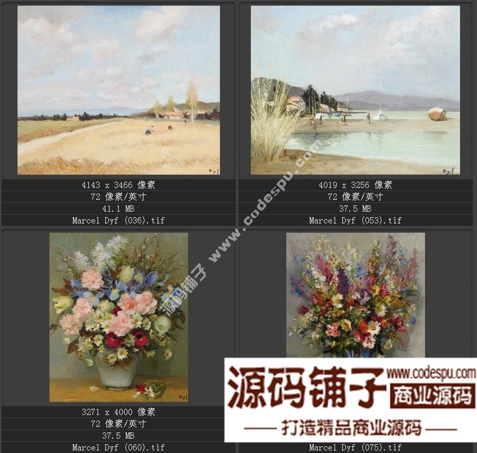 法國(guó)后印象派畫家★馬塞爾.德福〓油畫作品高清圖片115幅