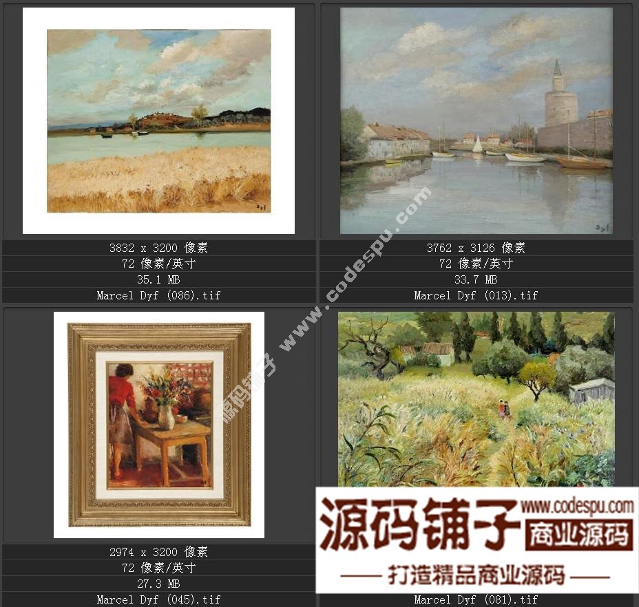 法國(guó)后印象派畫家★馬塞爾.德福〓油畫作品高清圖片115幅