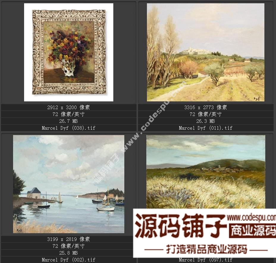 法國(guó)后印象派畫家★馬塞爾.德福〓油畫作品高清圖片115幅
