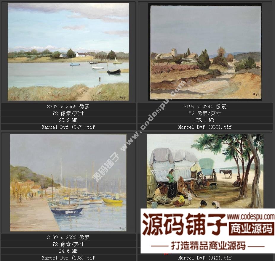法國(guó)后印象派畫家★馬塞爾.德福〓油畫作品高清圖片115幅