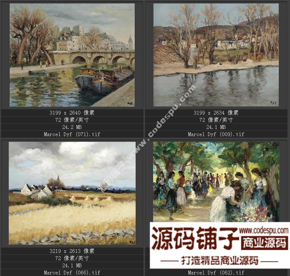 法國(guó)后印象派畫家★馬塞爾.德福〓油畫作品高清圖片115幅
