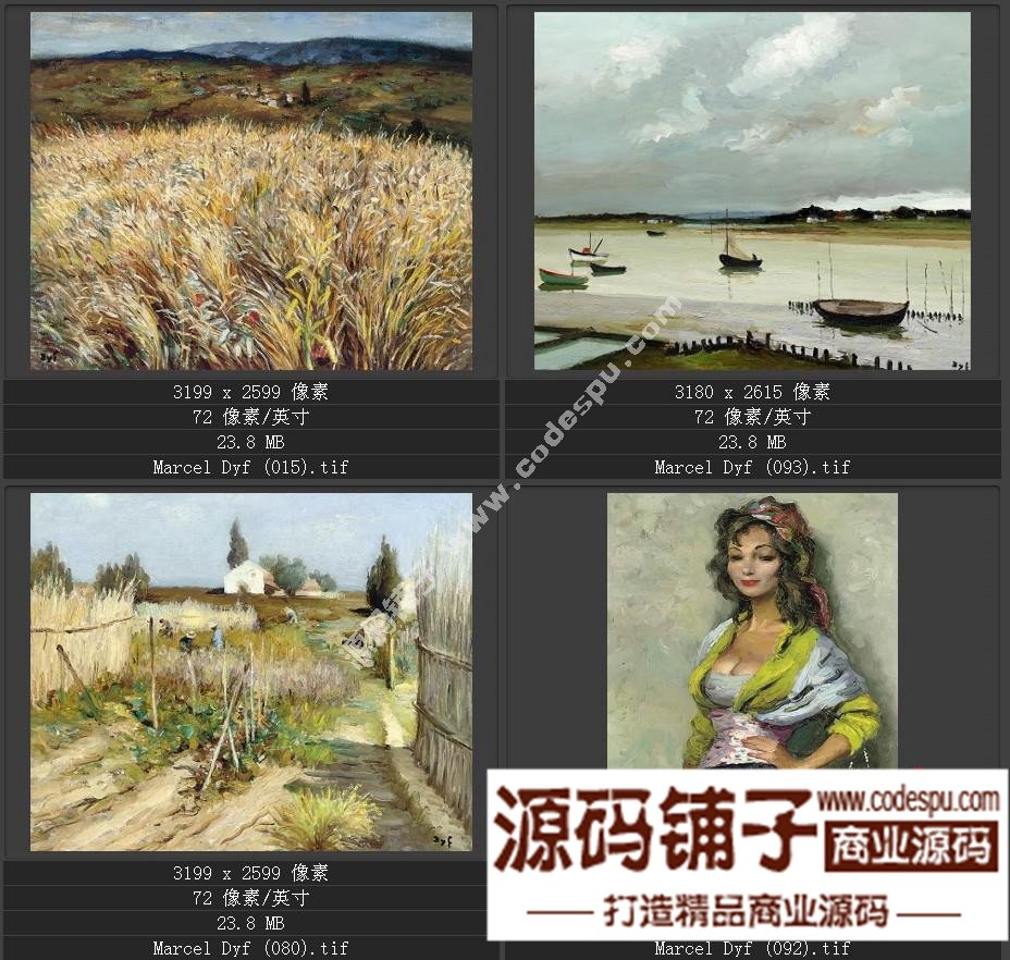 法國(guó)后印象派畫家★馬塞爾.德福〓油畫作品高清圖片115幅