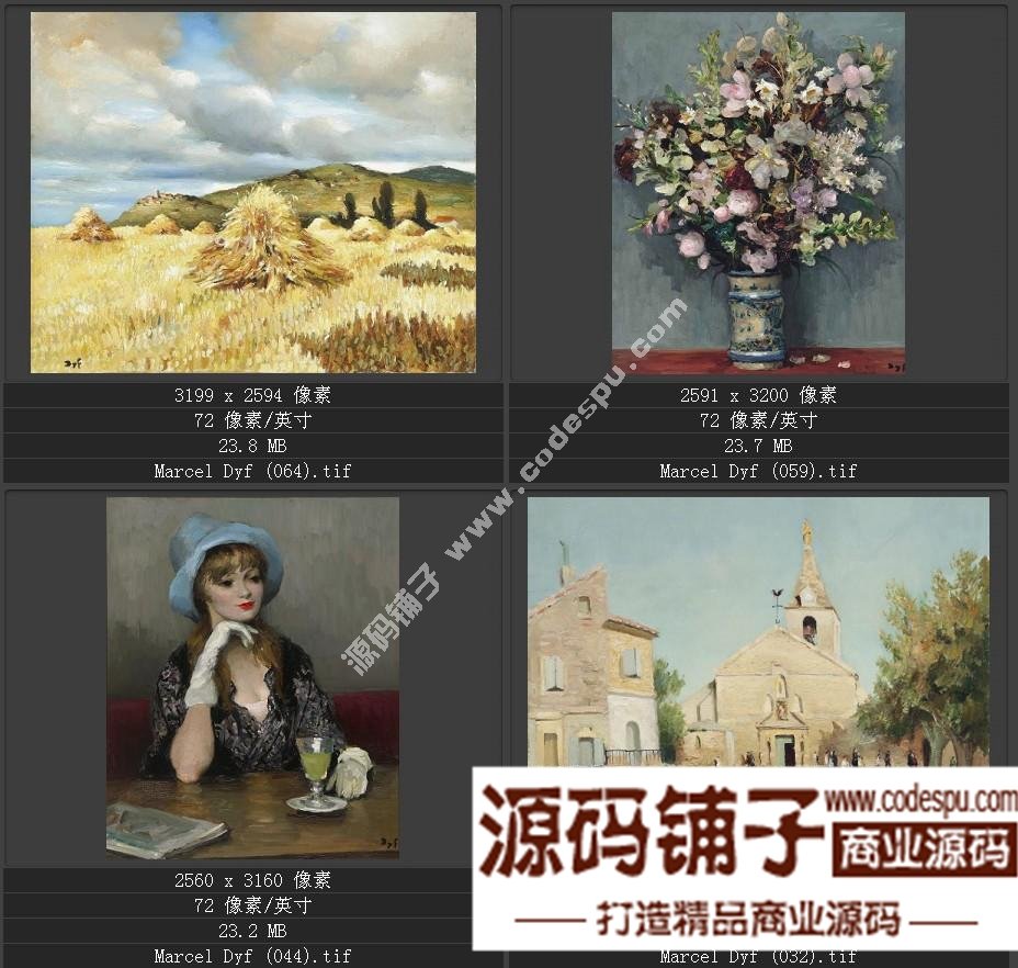法國(guó)后印象派畫家★馬塞爾.德福〓油畫作品高清圖片115幅