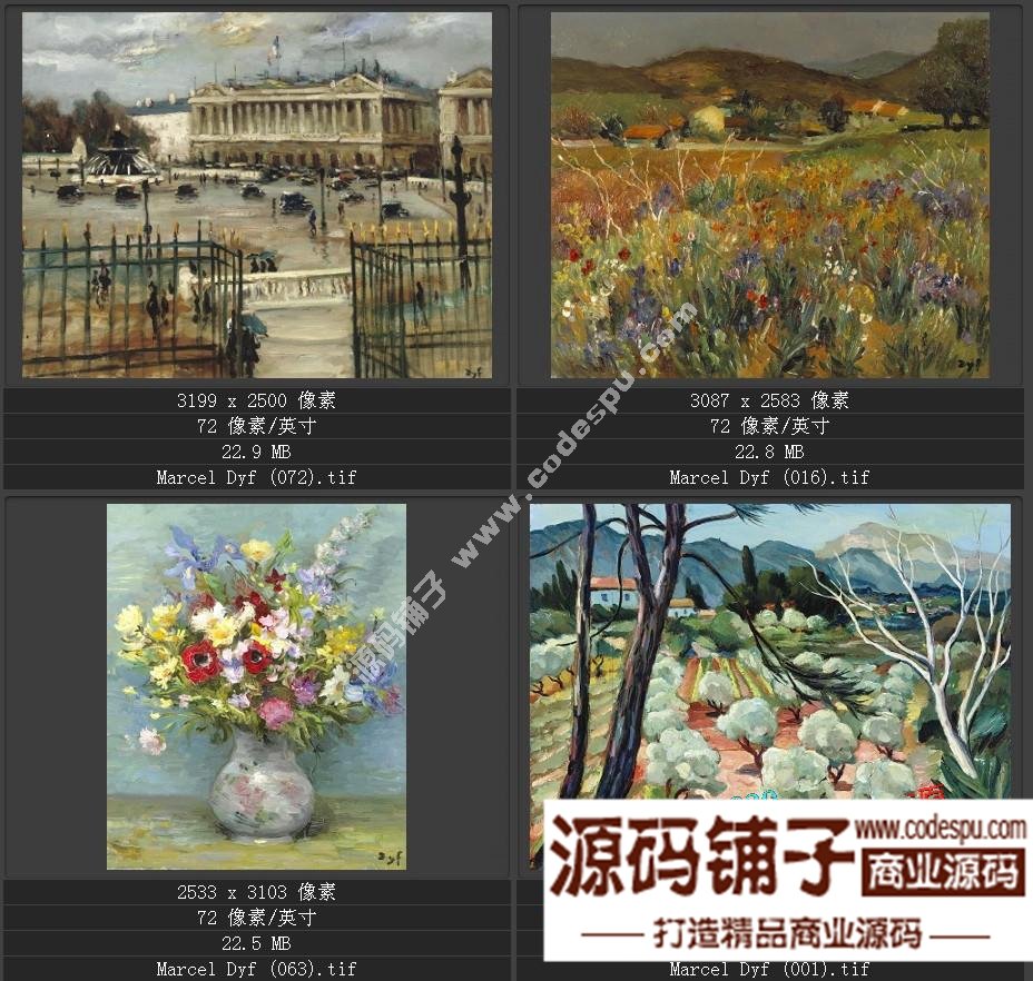 法國(guó)后印象派畫家★馬塞爾.德福〓油畫作品高清圖片115幅