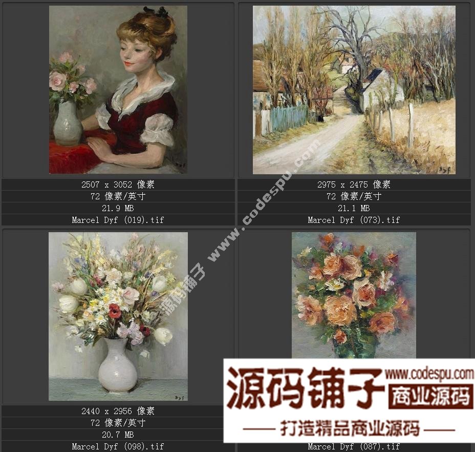 法國(guó)后印象派畫家★馬塞爾.德福〓油畫作品高清圖片115幅