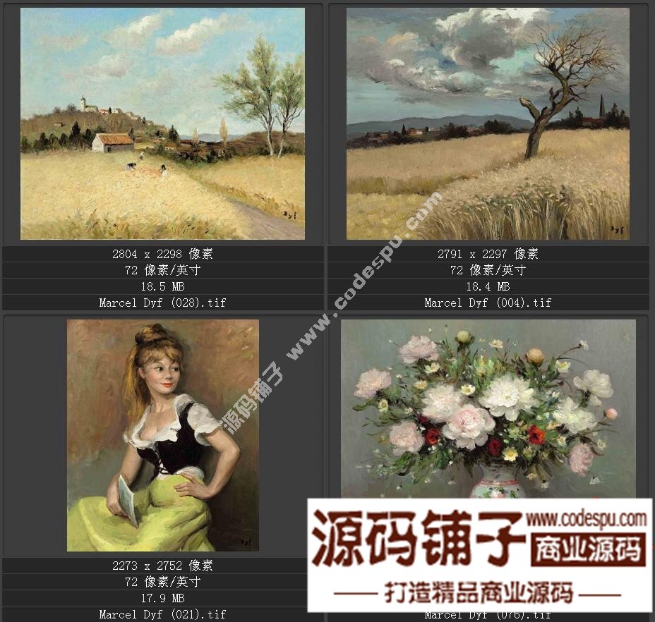 法國(guó)后印象派畫家★馬塞爾.德福〓油畫作品高清圖片115幅