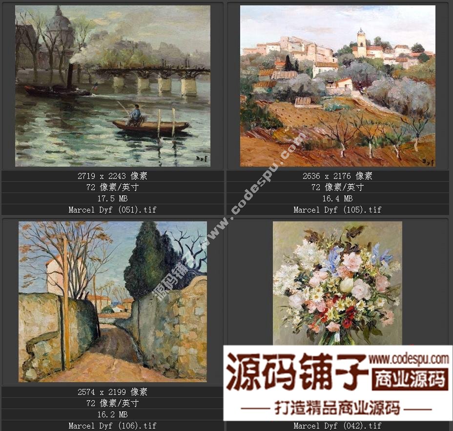法國(guó)后印象派畫家★馬塞爾.德福〓油畫作品高清圖片115幅