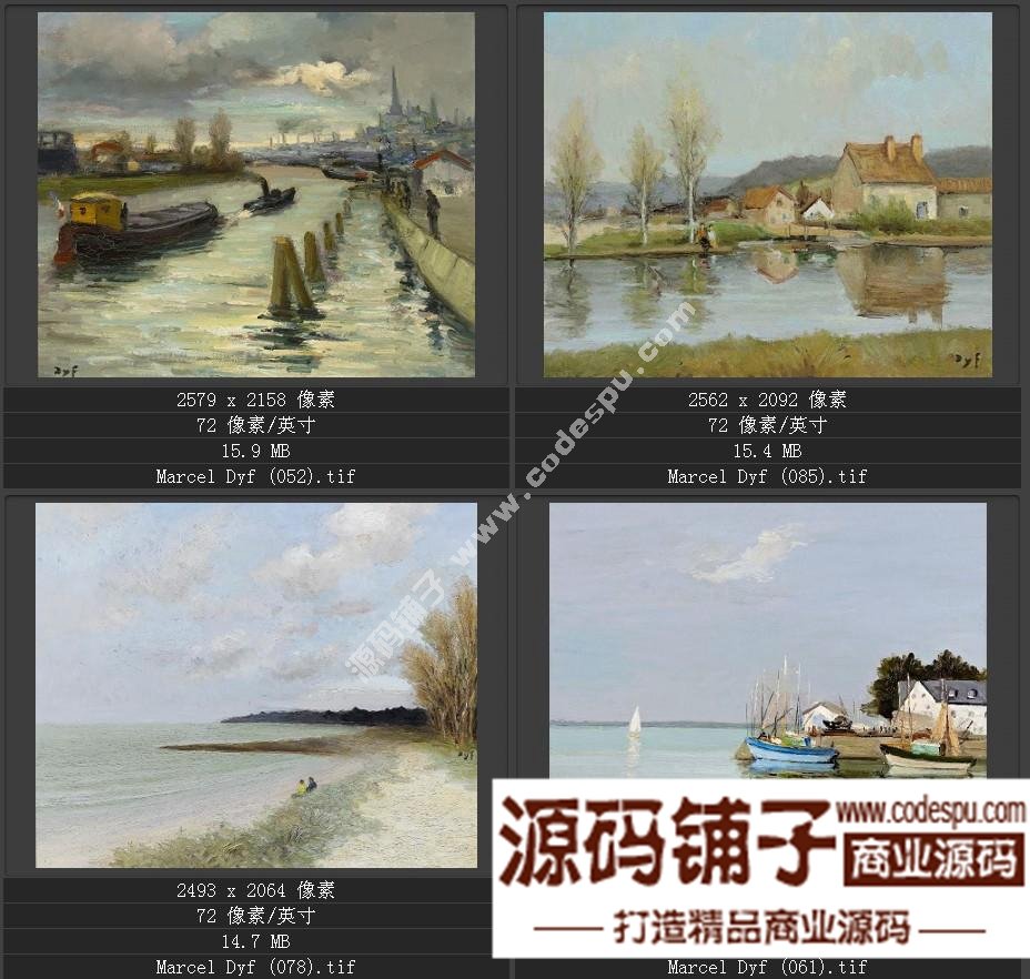 法國(guó)后印象派畫家★馬塞爾.德福〓油畫作品高清圖片115幅