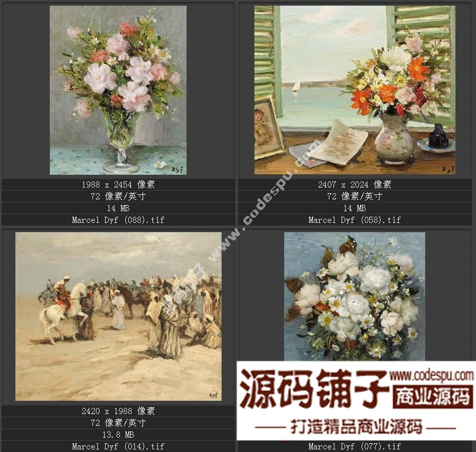 法國(guó)后印象派畫家★馬塞爾.德福〓油畫作品高清圖片115幅