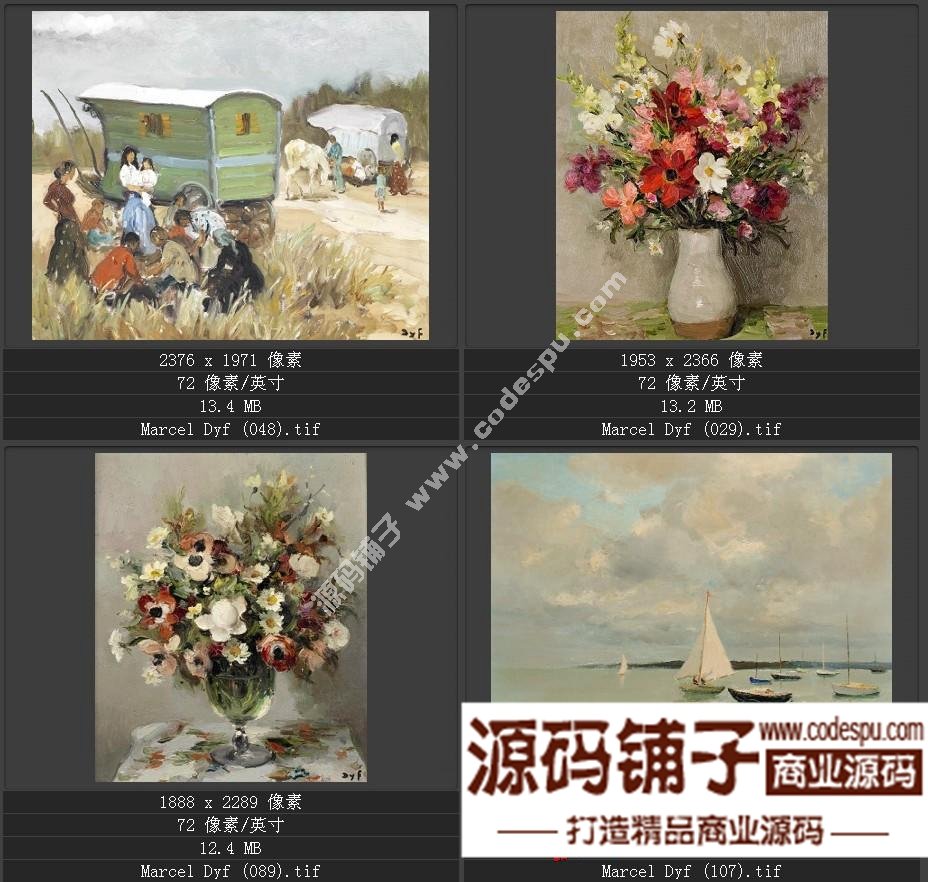 法國(guó)后印象派畫家★馬塞爾.德福〓油畫作品高清圖片115幅