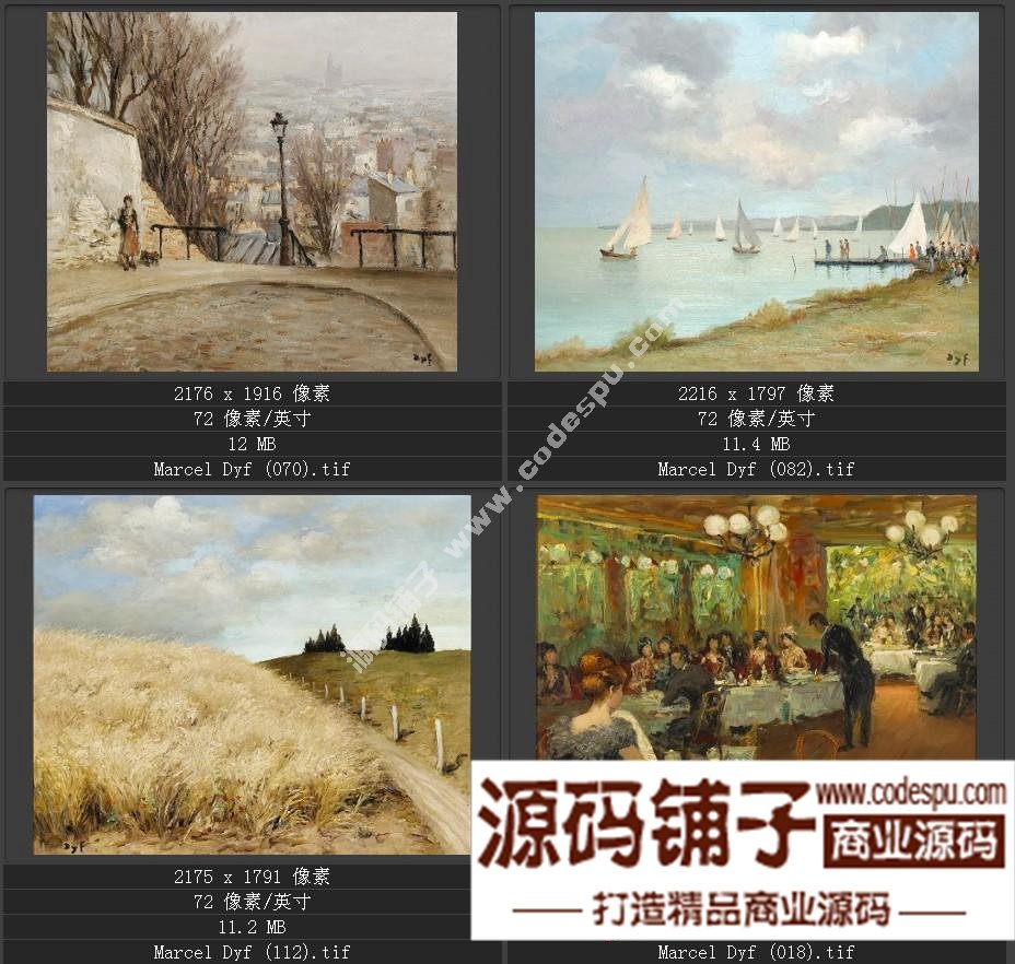 法國(guó)后印象派畫家★馬塞爾.德福〓油畫作品高清圖片115幅