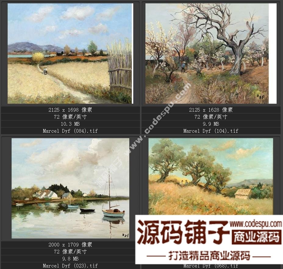 法國(guó)后印象派畫家★馬塞爾.德福〓油畫作品高清圖片115幅