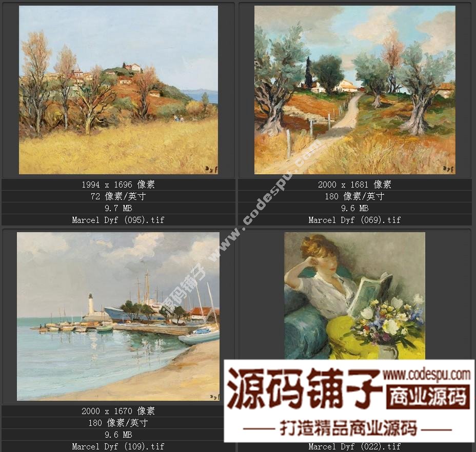 法國(guó)后印象派畫家★馬塞爾.德福〓油畫作品高清圖片115幅