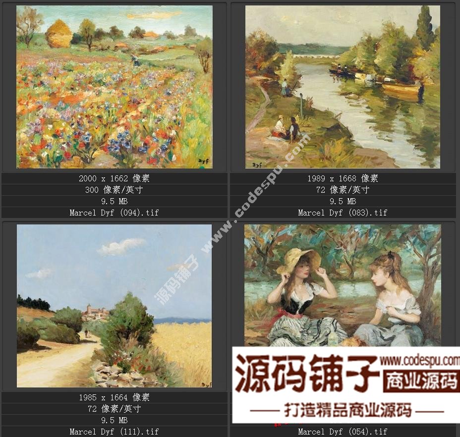 法國(guó)后印象派畫家★馬塞爾.德福〓油畫作品高清圖片115幅