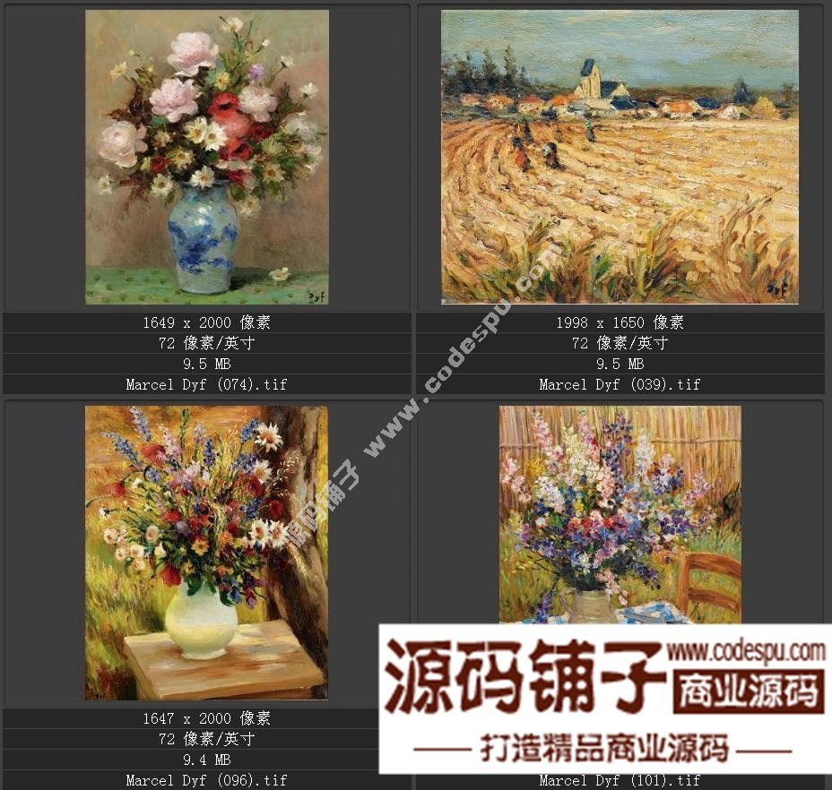 法國(guó)后印象派畫家★馬塞爾.德福〓油畫作品高清圖片115幅