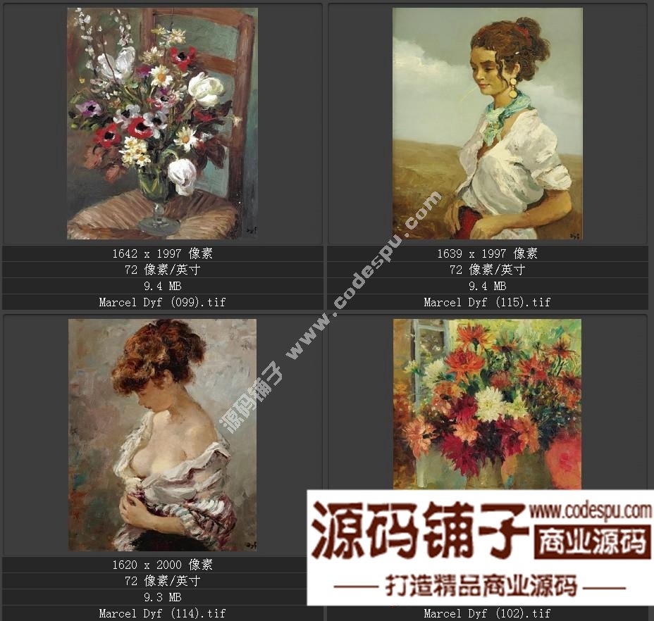 法國(guó)后印象派畫家★馬塞爾.德福〓油畫作品高清圖片115幅