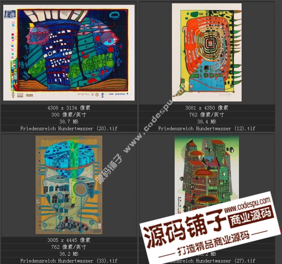 20世紀(jì)末期最有名的藝術(shù)家★漢德瓦薩(繪畫作品高清圖65幅)