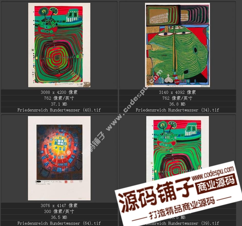 20世紀(jì)末期最有名的藝術(shù)家★漢德瓦薩(繪畫作品高清圖65幅)