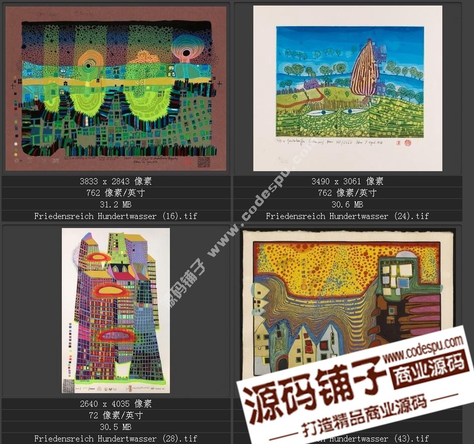 20世紀(jì)末期最有名的藝術(shù)家★漢德瓦薩(繪畫作品高清圖65幅)