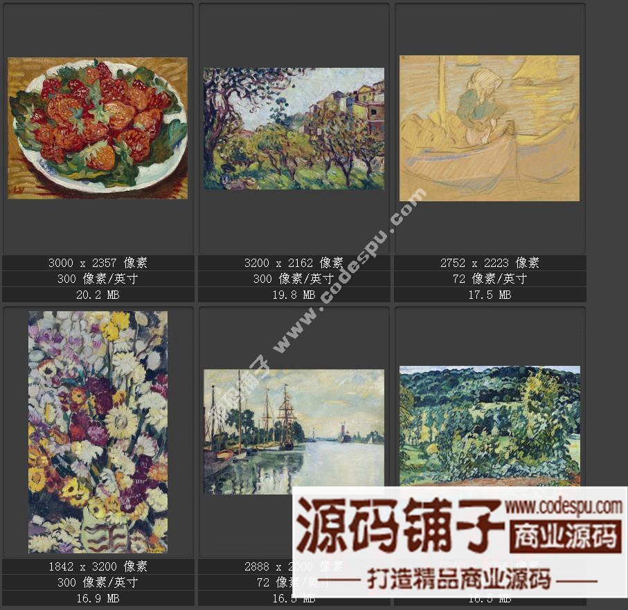 野獸派先驅★法國畫家路易斯.華塔特〓繪畫作品圖片集238幅 3.11G