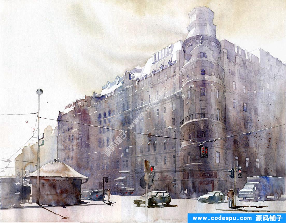 珍貴美術資料《Grzegorz Wróbel水彩風景》經典推薦