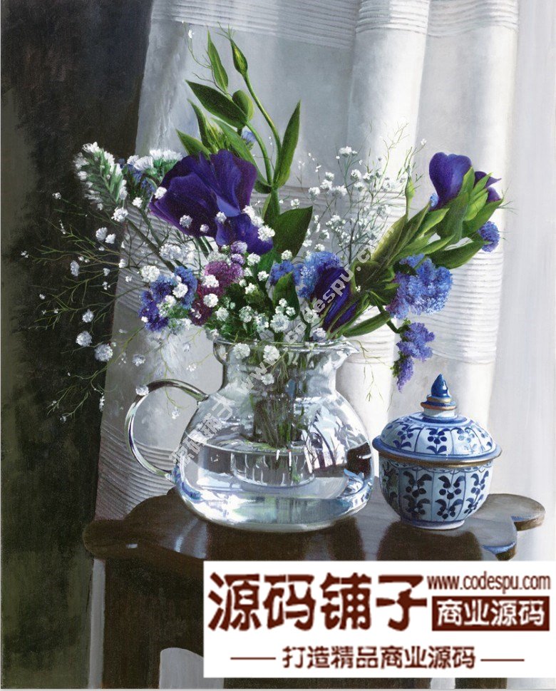 波蘭女畫家Danka Weitzen油畫作品高清圖片 寫實瓷器靜物花卉油畫