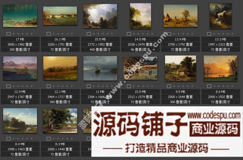 美國風景畫家★Bierstadt 比爾斯塔特繪畫作品(高清圖片83幅)