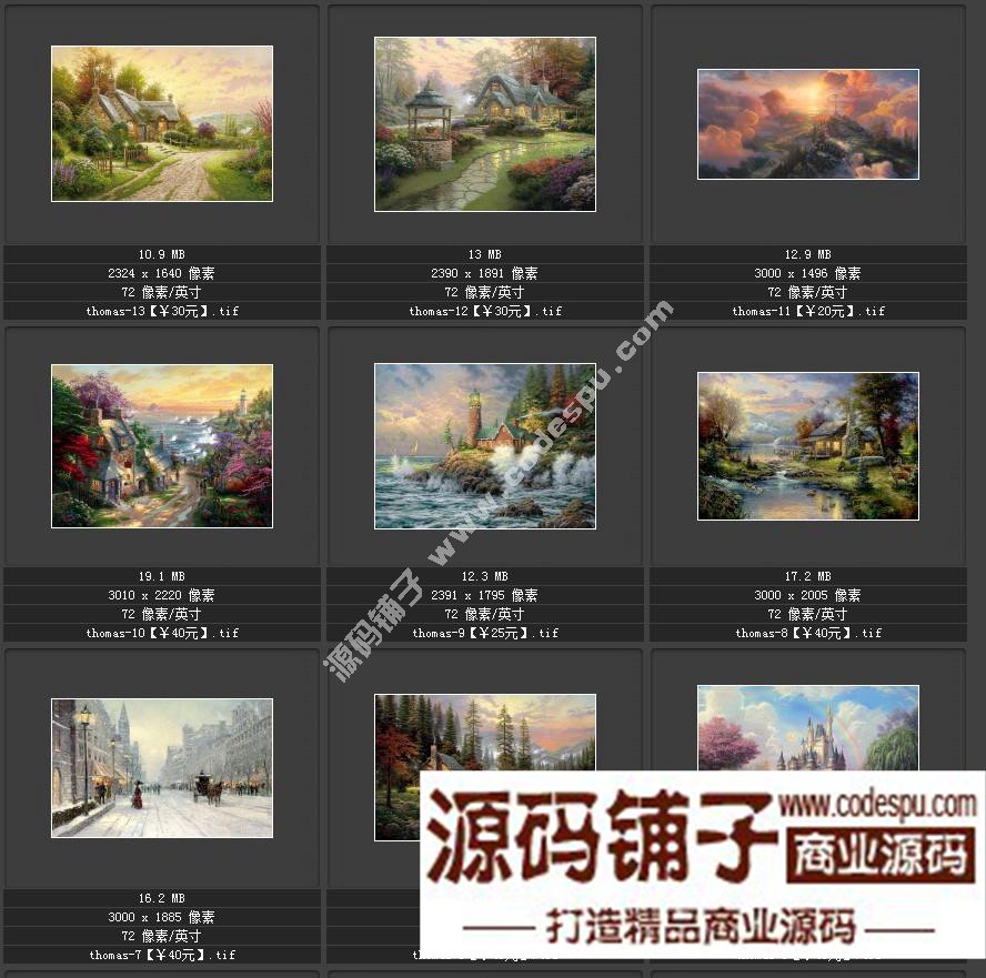 美國風景畫大師★Thomas Kinkade 托馬斯〓油畫作品高清圖片集