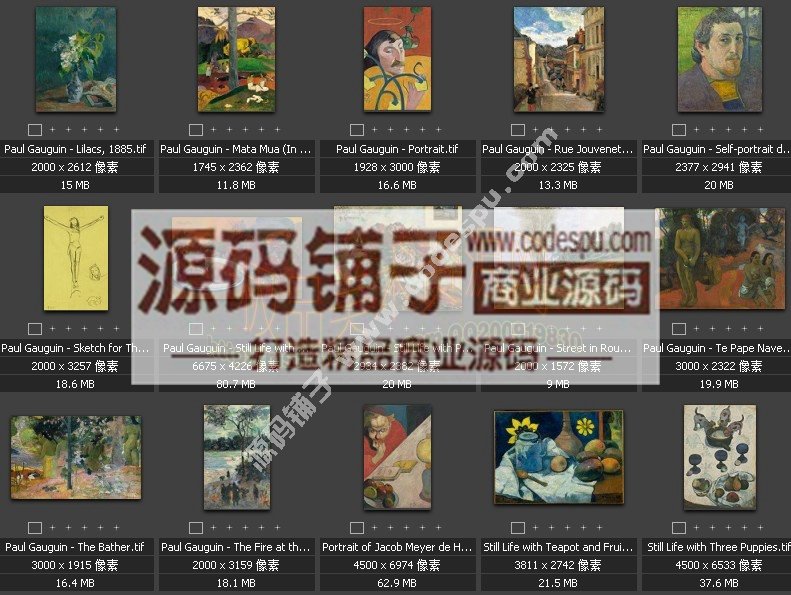 法國(guó)后印象派畫(huà)家★保羅.高更 Paul Gauguin 作品高清大圖 (131幅)