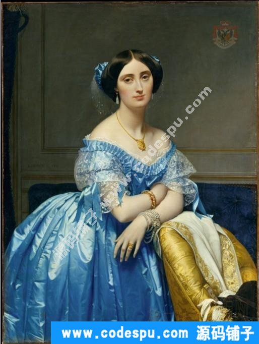 油畫高清圖片★安格爾 J.A.D Ingres 繪畫作品高清圖片64幅 2.5G