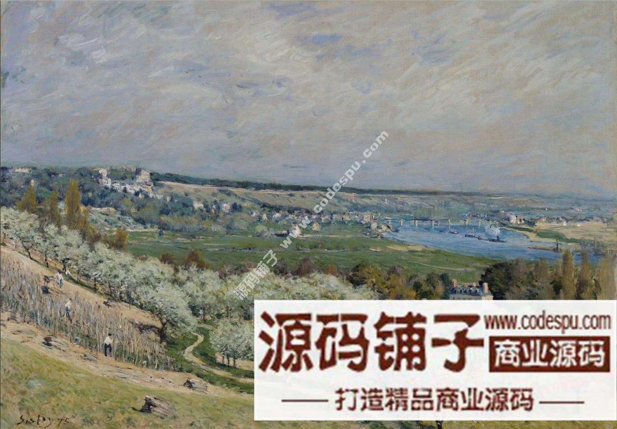 油畫素材★印象派大師★西斯萊Alfred Sisley作品高清圖片集128幅