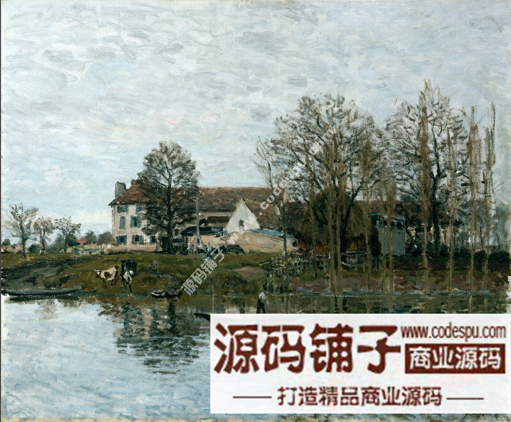 油畫素材★印象派大師★西斯萊Alfred Sisley作品高清圖片集128幅