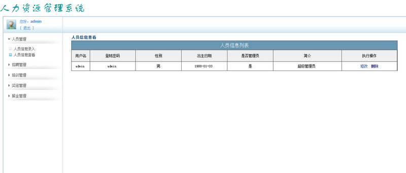 JavaWeb版人力資源管理系統源碼 人才管理系統項目源碼