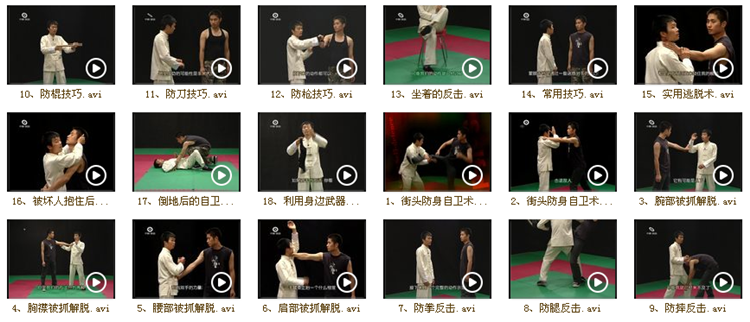 防身術(shù)視頻教程女子自衛(wèi)格斗百招散打搏擊術(shù)徒手街頭武術(shù)教材實(shí)戰(zhàn)
