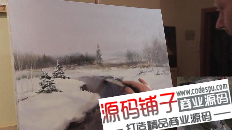 俄羅斯藝術家極品教程【雪景油畫技法】720P