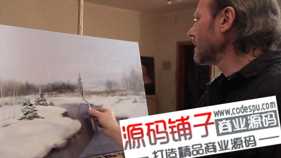 俄羅斯藝術家極品教程【雪景油畫技法】720P