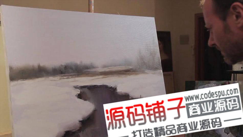 俄羅斯藝術家極品教程【雪景油畫技法】720P