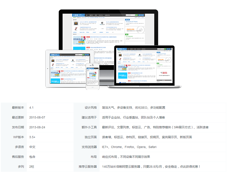 WordPress主題大前端D8主題4.1最新版_WordPress D8主題4.1