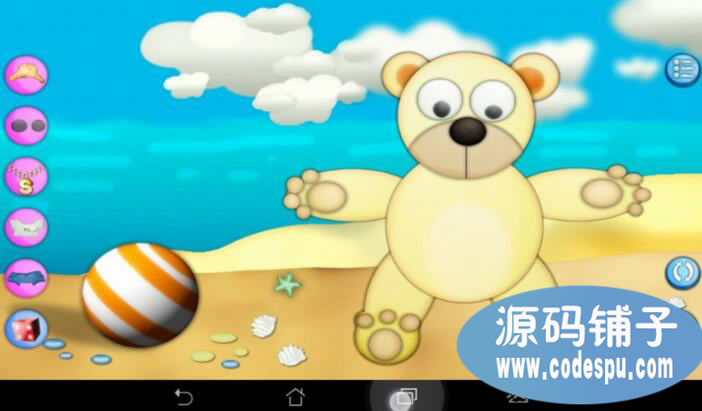 android《泰迪熊服裝搭配》游戲源碼_兒童游戲項目源碼